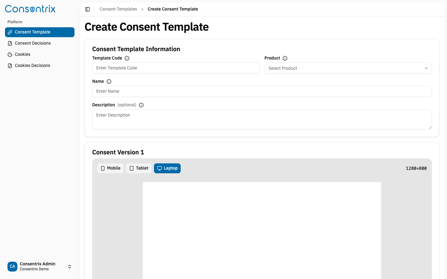 Consent Template